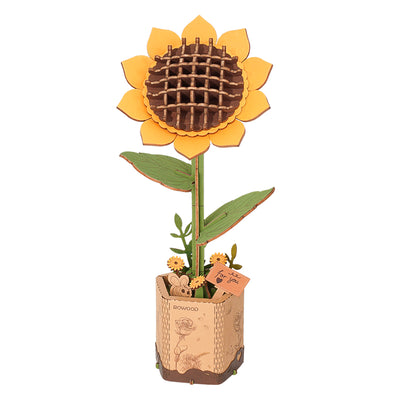 PUZZLE 3D MADERA ROBOTIME - ROWOOD Sunflower (Girasol)TW011 🌻💛