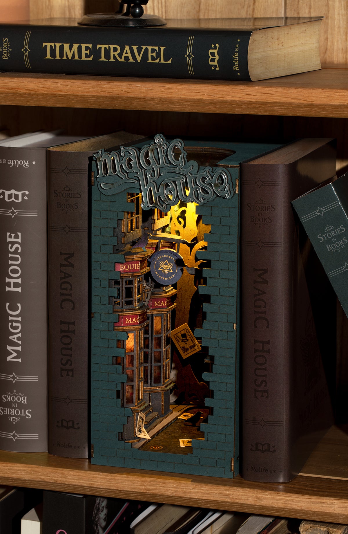 Book Nook Separador de Libros Miniaturas Armables Decoracion